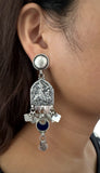 Sheesha Earring Blue Ethnic Drops