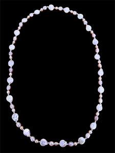 Stonned Pink Pearl Necklace