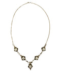 Stonned Pearl Square Necklace