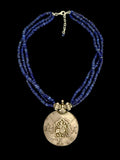 Stonned Lapiz Antique Necklace