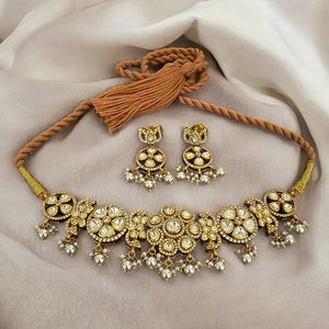 Auric Floral Moissanite Necklace Set