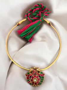 Auric Statement Pink Peacock Hasli