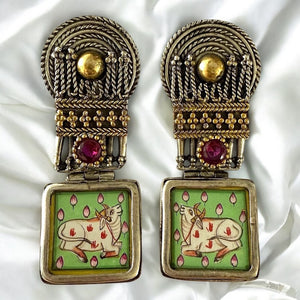 Two Tone Kamdhenu Earring