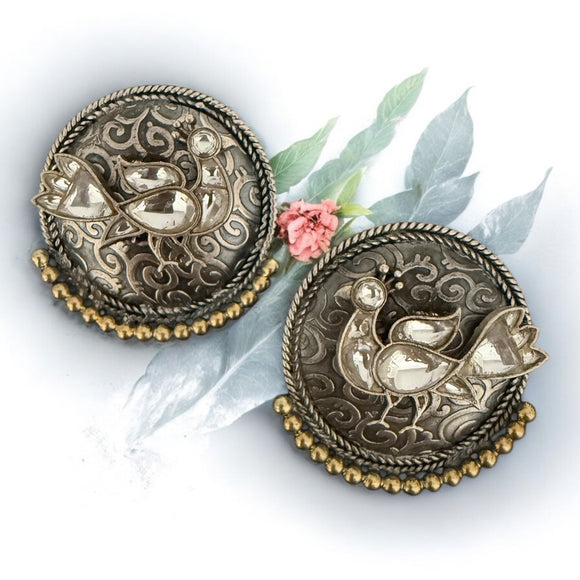 Stoned Kundan Bird Studs