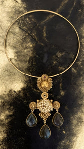 Auric Statement South Necklace with Wire