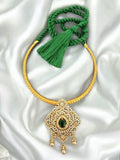 Auric Intricate Moissanite Hasli Necklace