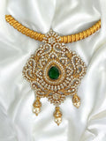 Auric Intricate Moissanite Hasli Necklace