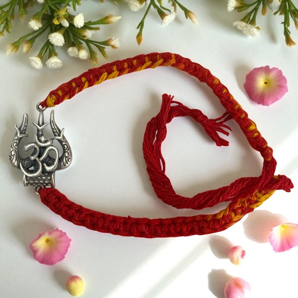 Silver Rakhi Trishul Combo