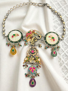 Auric Statement Peacock Necklace