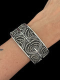 Carved Spiral Dotted Cuff