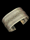Carved Braided Dotted Cuff