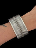 Carved Braided Dotted Cuff