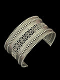 Carved Mesh Broad Cuff
