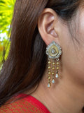 Two Tone Teardrop Earrings