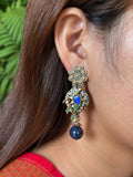 Two Tone Bird Drop Earrings