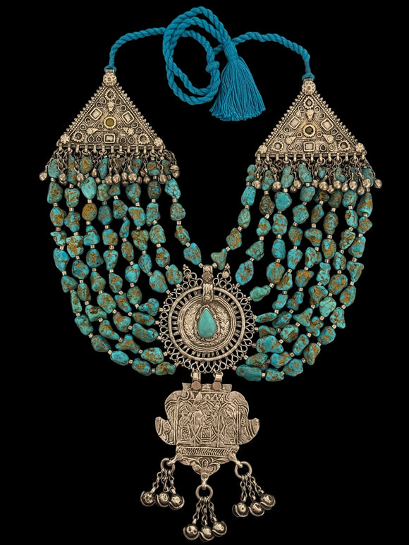 Stonned Turquoise Antique Necklace