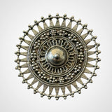 Silver Carved Big Ring
