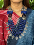 Stonned Lapiz Antique Necklace