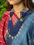 Stonned Lapiz Antique Necklace