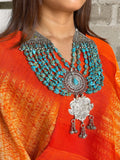 Stonned Turquoise Antique Necklace