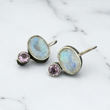 Moonstone Amethyst Drops
