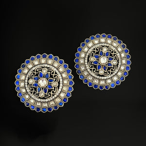 Stoned Blue Studs