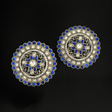 Stoned Blue Studs