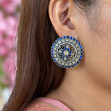 Stoned Blue Studs