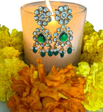 Opulent Gold Moissanite Emerald Drops