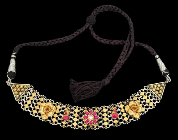 Auric Floral Choker
