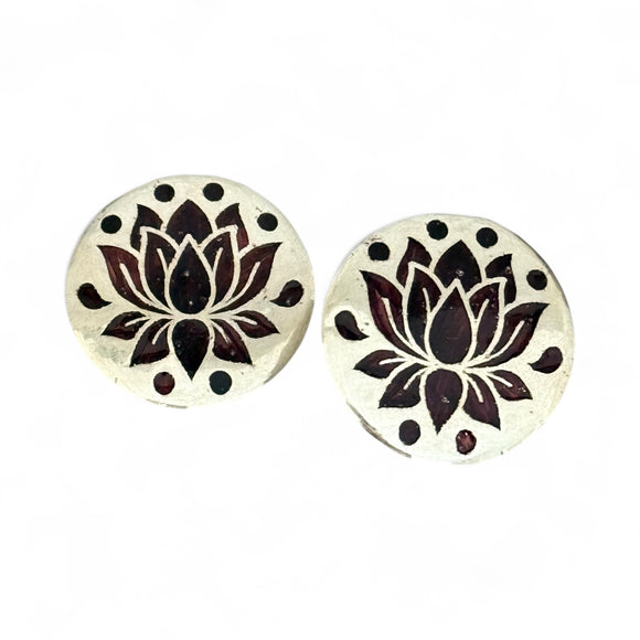 Enamel Lotus Studs