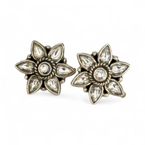 Stoned Flower Studs