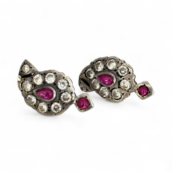 Stoned Paisley Studs