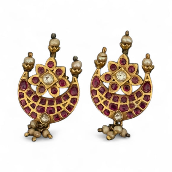 Opulent Gold Kemp Crescent Studs