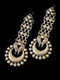 Tribal Peacock Long Jali Earrings