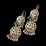 Tribal Antique Peacock Jali Earrings