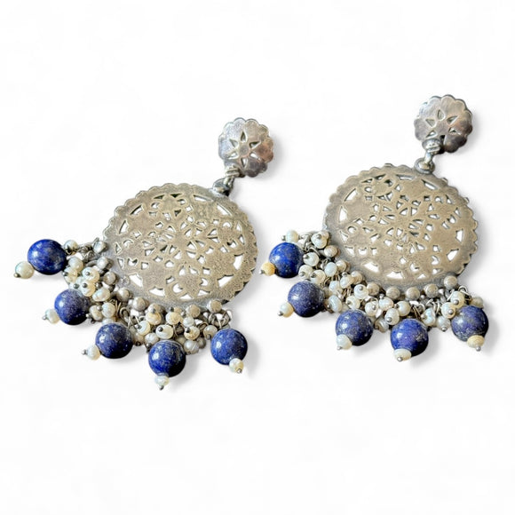 Pristine Floral Jali Lapiz drops