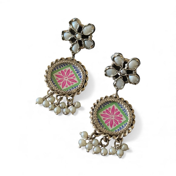 Pristine Floral Painted Drops