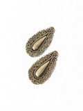 Silver Teardrop Stud Earrings