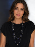 Stonned Lapiz Long Necklace