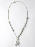 Stonned Moonstone Tridrop Necklace