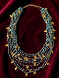 Auric Multistrand Peepal Patti Necklace