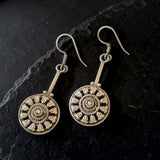 Tribal Circular Dot Earrings