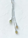 Stonned Citrine Tridrop Necklace