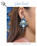 Enamel Cobalt Blue Earring