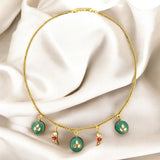 Auric Statement Turquoise Drop Necklace