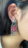 Enamel Red Tribal Triangle