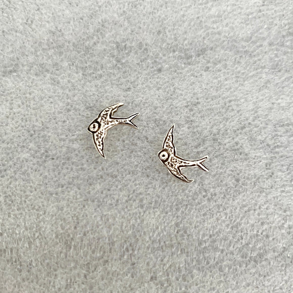 Carved small bird studs