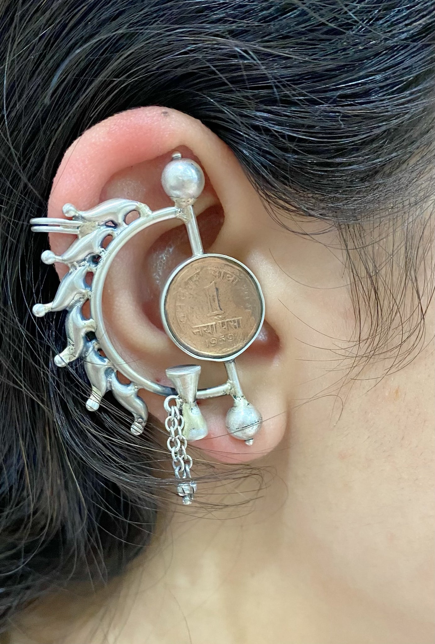 Ear cuff tribal coin look – Divine Raga