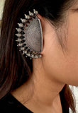 Tribal Carved Ear Cuff Earrings